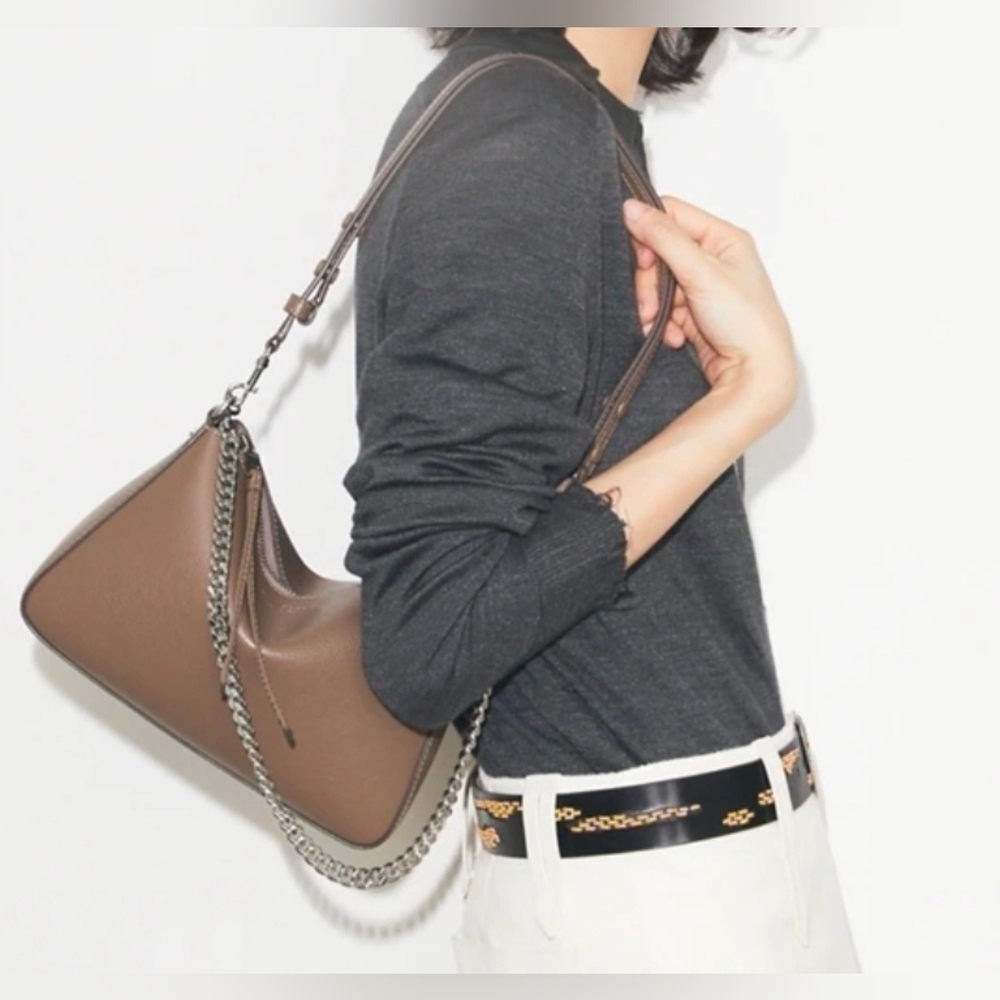 Tory Burch Small Perry Shoulder Bag NWT Color: Wild Mushroom - Picture 4 of 7